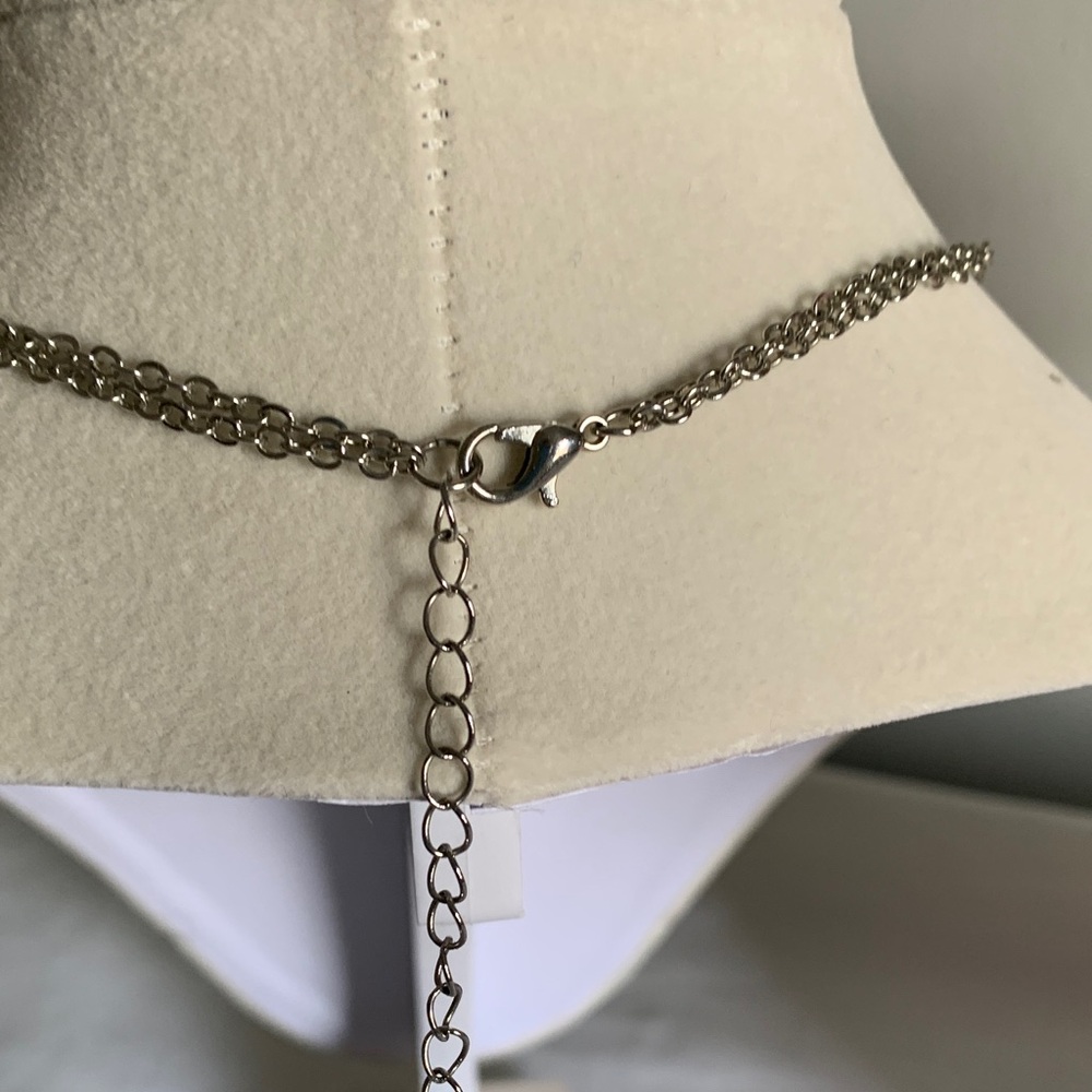 LOFT Silver Teardrop Pendant Necklace - Picture 4 of 6